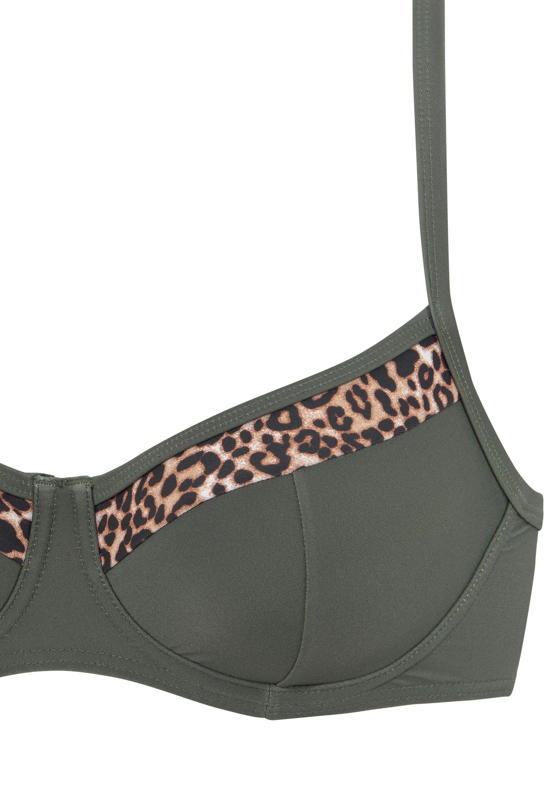 LASCANA Μπαλκονέ Τοπ μπικίνι σε πράσινο