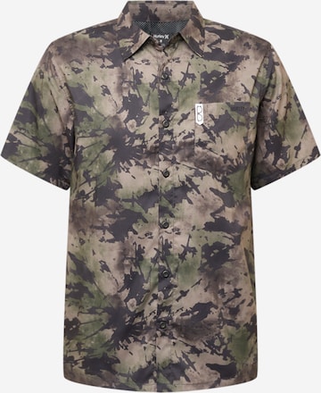 Hurley - Regular Fit Camisa funcional em castanho: frente