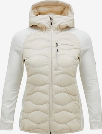 Veste mi-saison 'Helium Down' PEAK PERFORMANCE en beige : devant
