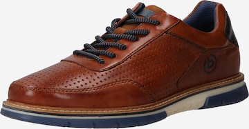 bugatti Athletic Lace-Up Shoes 'Sammy' in Brown: front