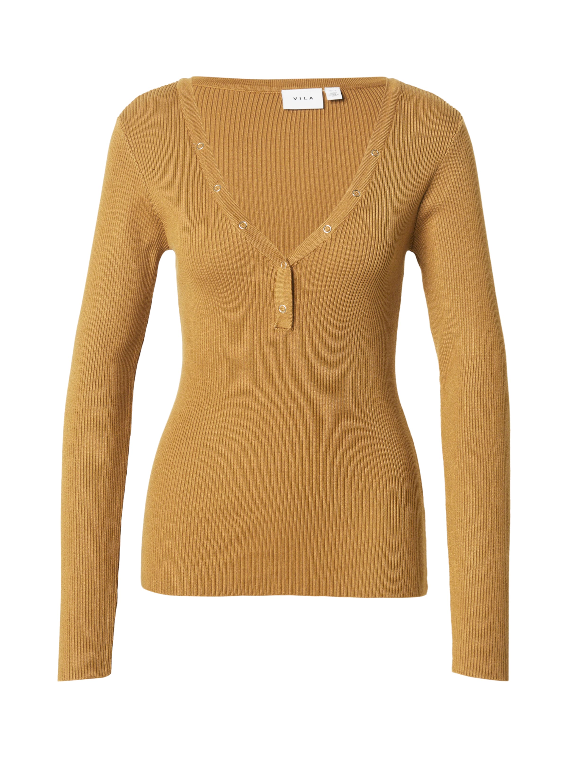 VILA Pullover 'VIFREYE' in Braun: Vorderseite