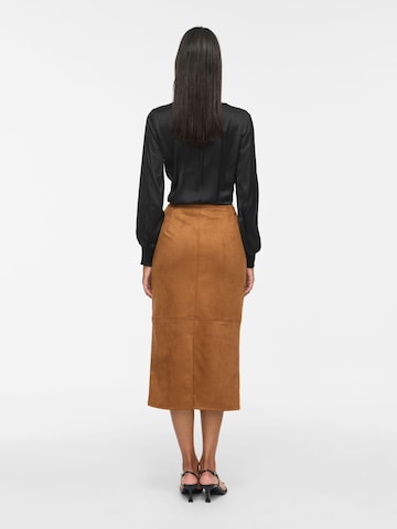 VILA Skirt in Brown
