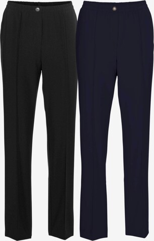 Goldner Pleated Pants in Blue: front
