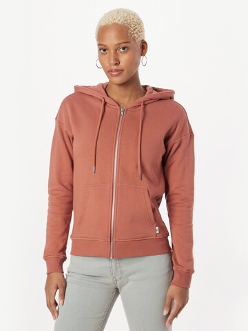 Urban Classics Sweat jacket in Brown: front