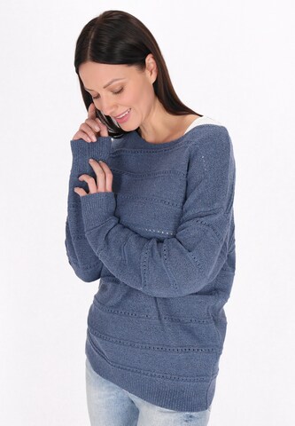 Usha - Pullover em azul: frente