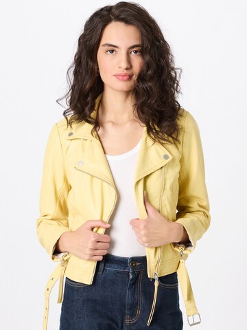 FREAKY NATION Between-Season Jacket in Yellow: front