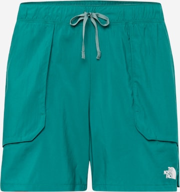 THE NORTH FACE - Regular Calças outdoor 'SUNRISER' em verde: frente