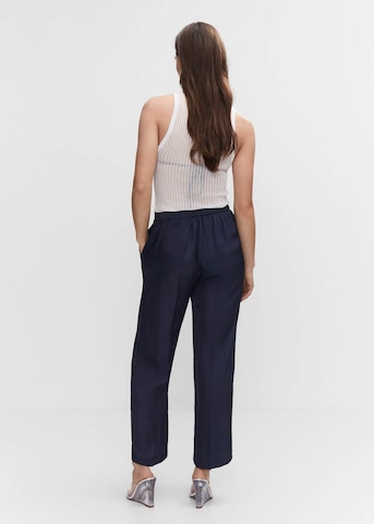 Wide Leg Pantalon à plis 'EMMA' MANGO en bleu