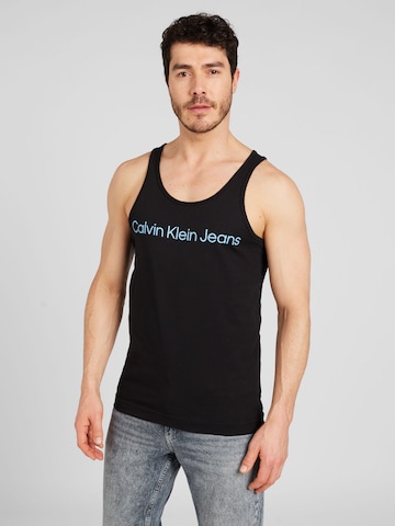 Calvin Klein Jeans - Camiseta 'INSTITUTIONAL' en negro: frente