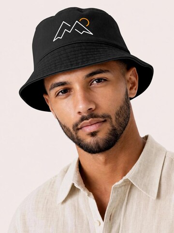 Neverless Hat 'Mountain Lineart' in Black
