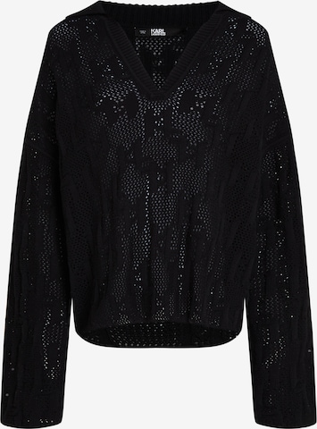 Karl Lagerfeld Pullover in Schwarz: predná strana