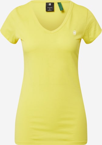 G-Star RAW - Camiseta en amarillo: frente