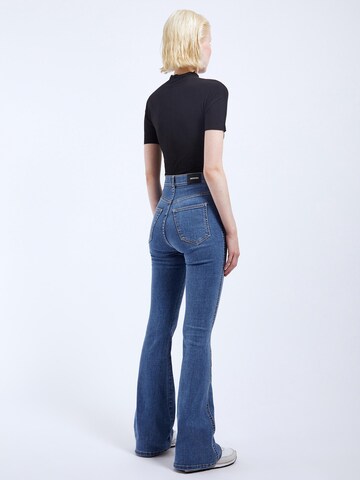 Dr. Denim Skinny Jeans 'Moxy High Flare' in Blue