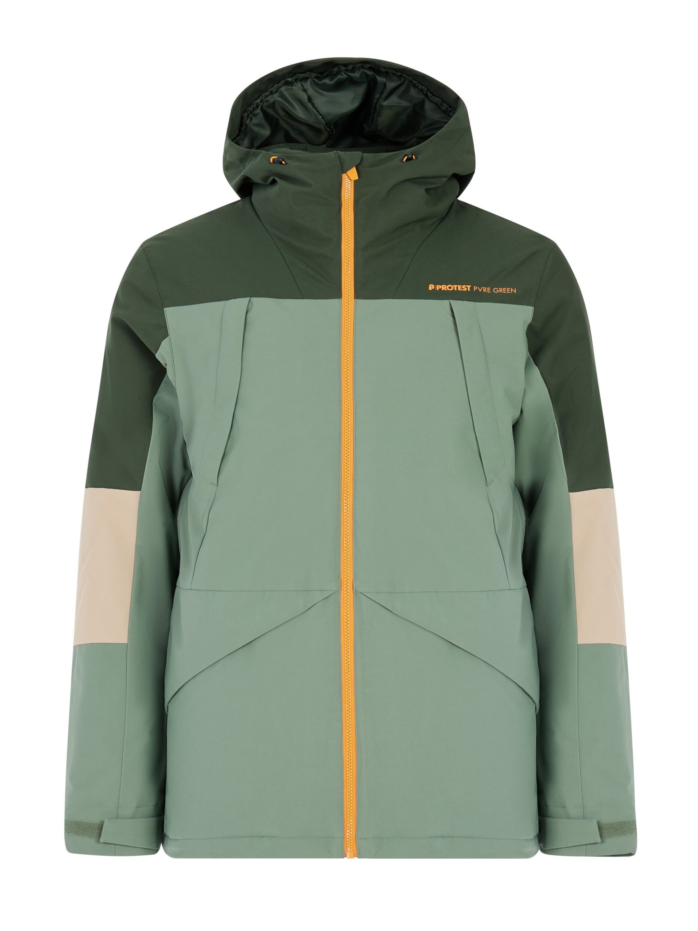 PROTEST Sportjacke 'PRTDunton'‌‌‌‌‌‌‌‌‌‌ in Grün: Vorderseite