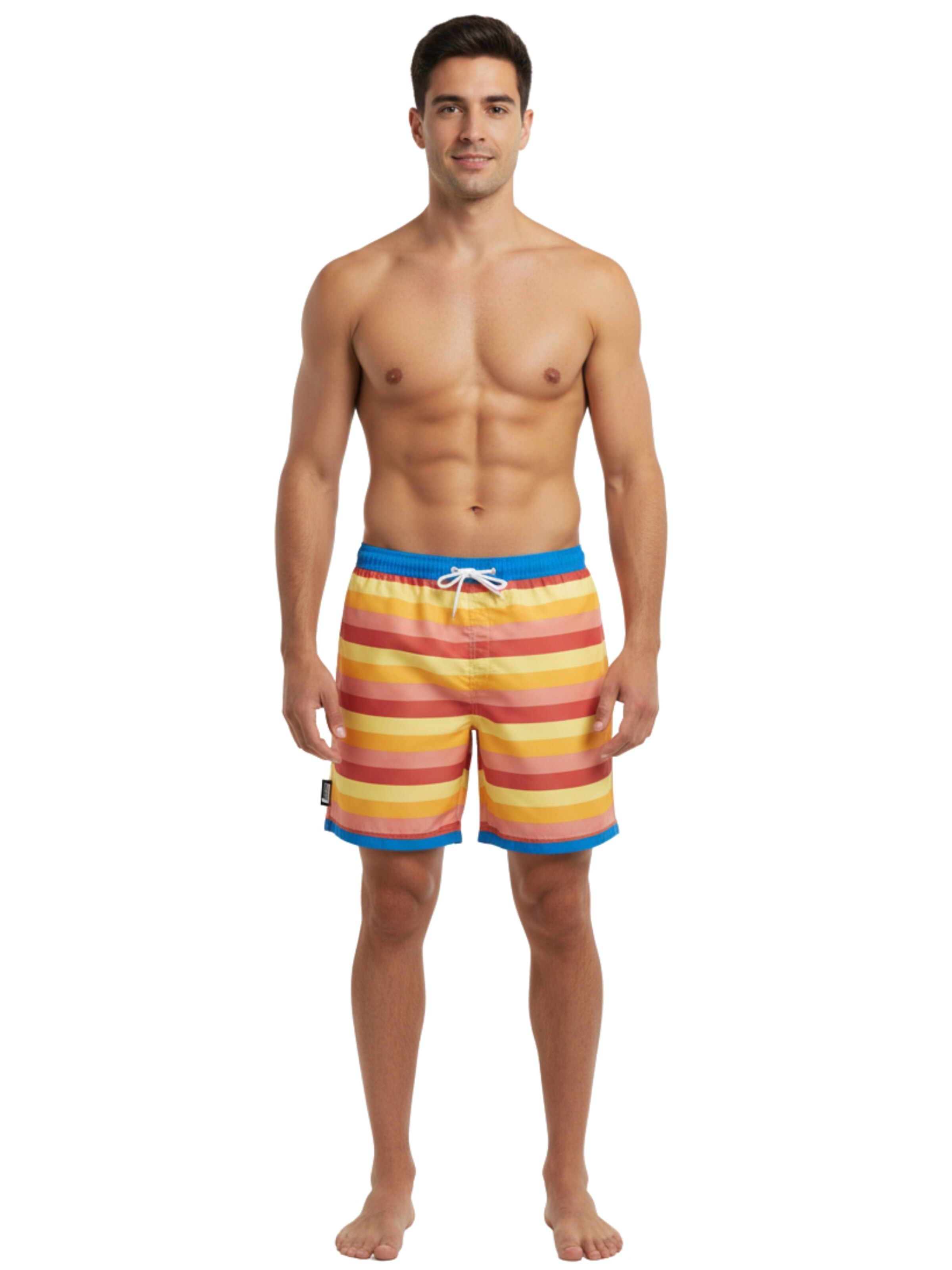 Luvanni Badeshorts 'Boardshorts Style 11 Streifen'‌‌‌‌‌‌‌‌‌ in Gelb