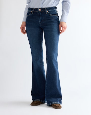 WRANGLER - Acampanado Vaquero 'MONTANA' en azul: frente