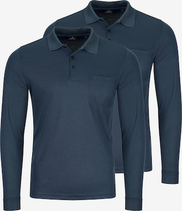 Ragman Shirt 'Basic' in Blue: front