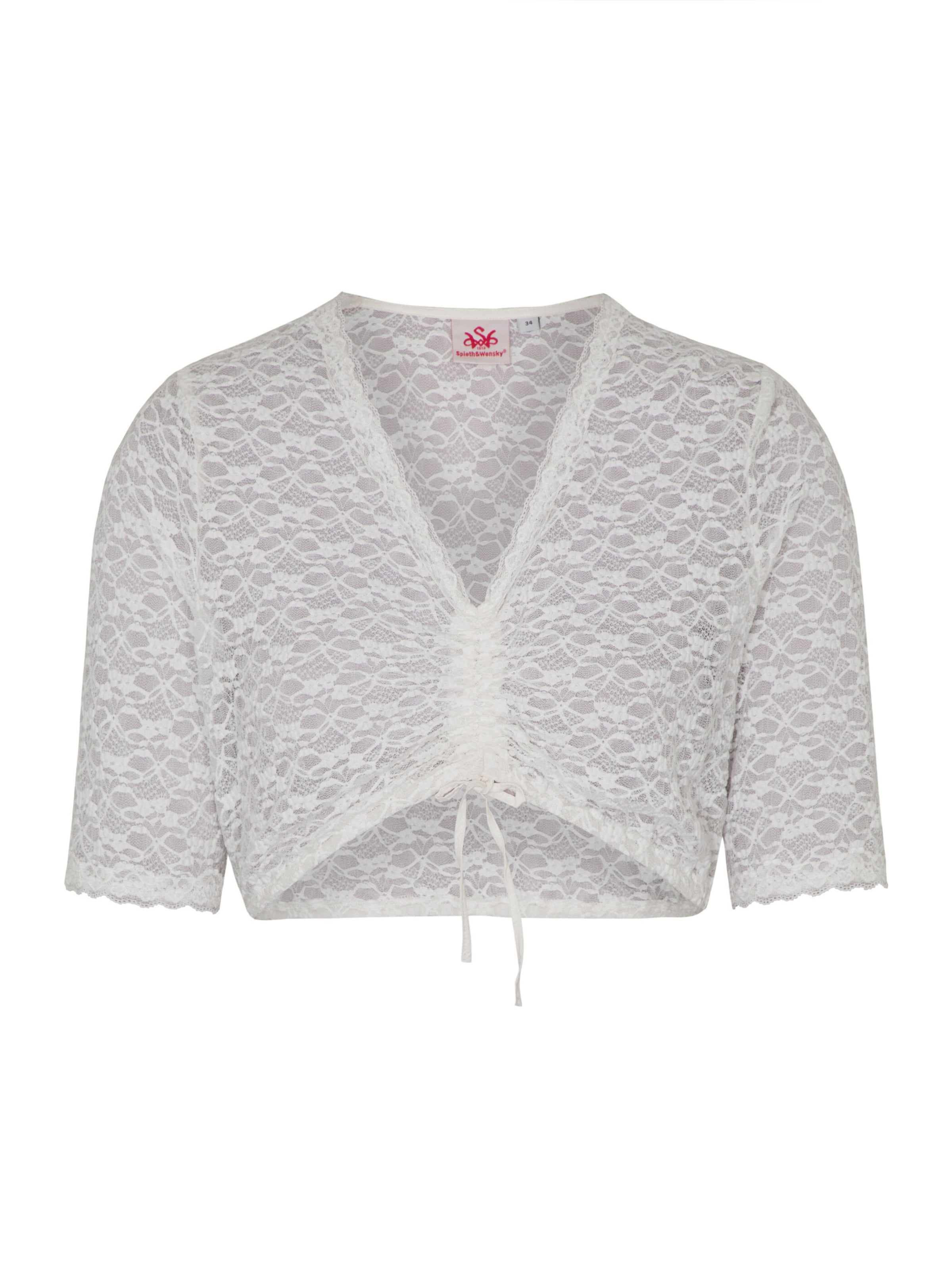 Blouse folklorique 'Flash' SPIETH & WENSKY en blanc : devant