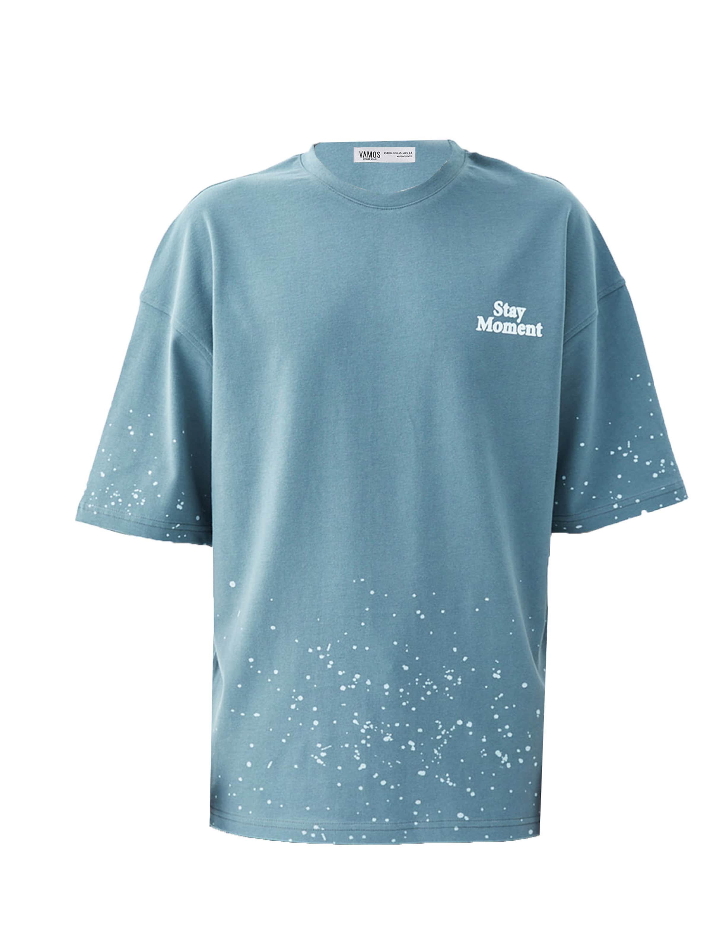 VAMOS CLO Tričko – modrá: přední strana