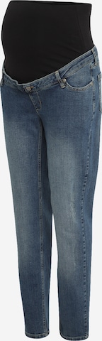 JoJo Maman Bébé גזרת סלים ג'ינס בכחול: מלפנים