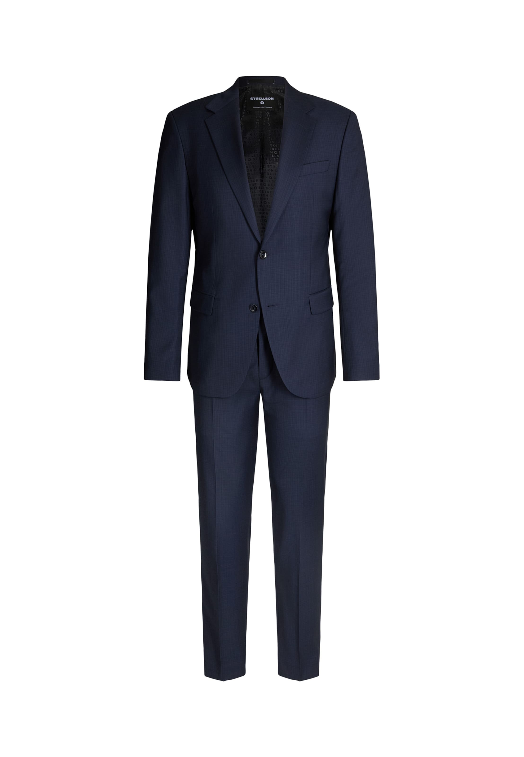 STRELLSON Slimfit Anzug ' Aidan-Melwin ' in Blau: Vorderseite