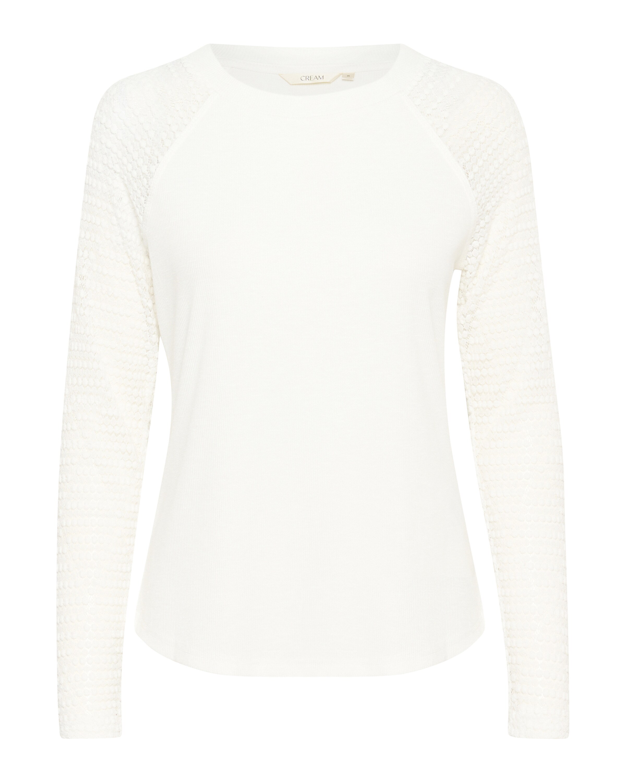 Cream Blouse 'Larisa' in Wit: voorkant