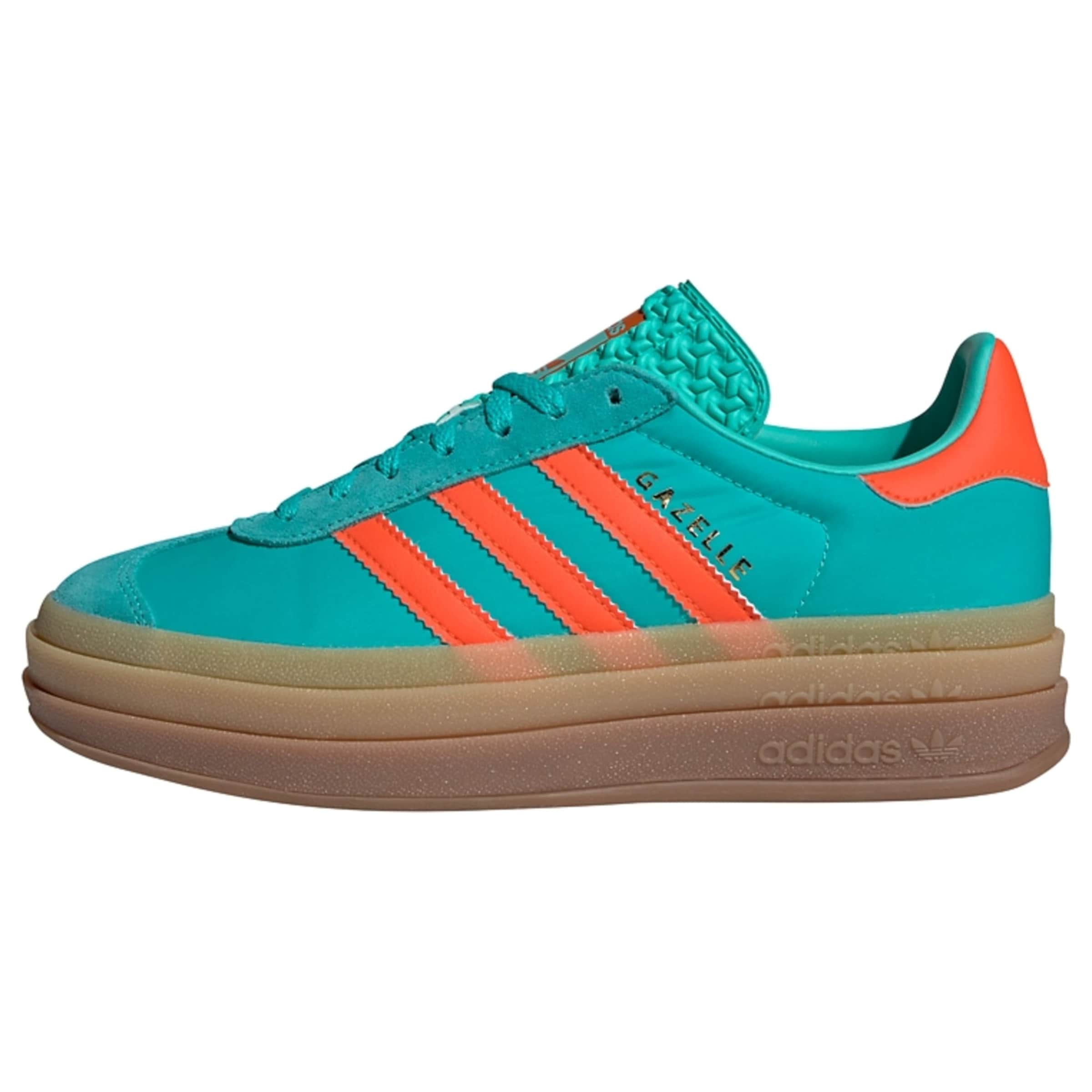 Baskets basses 'Gazelle Bold' ADIDAS ORIGINALS en vert : devant
