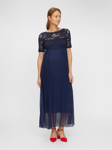 MAMALICIOUS Abendkleid 'MIVANA' in Blau: predná strana