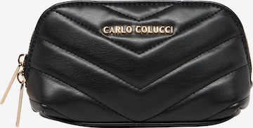 Carlo Colucci Kosmetiktasche 'Dolar' in Schwarz: Vorderseite