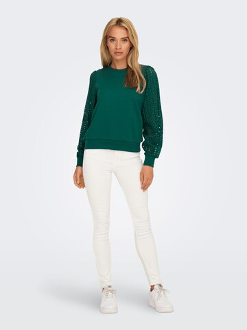 ONLY Sweatshirt 'DONNA' in Groen