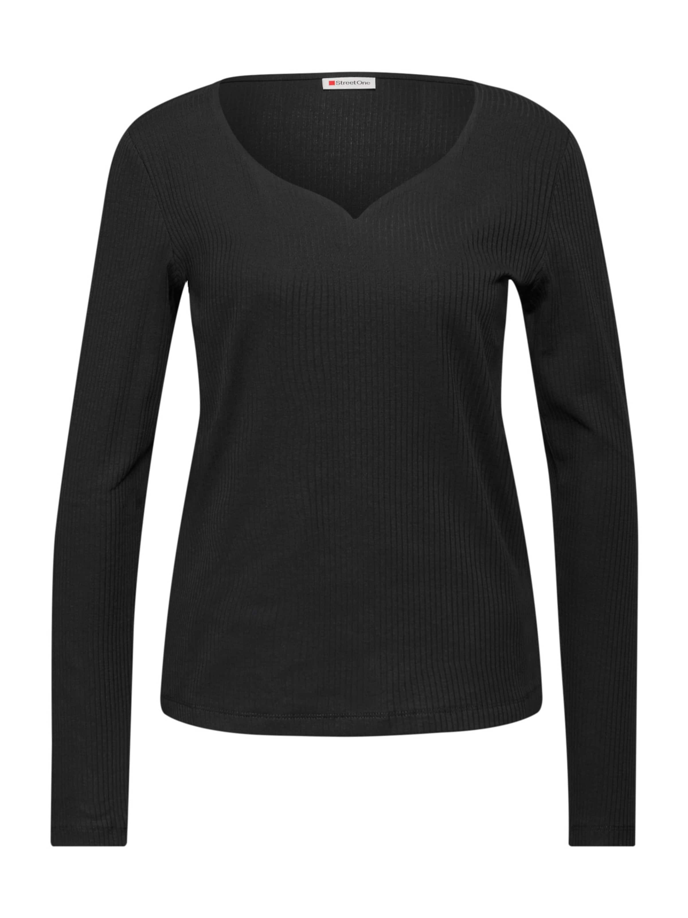 STREET ONE Shirt in Zwart: voorkant