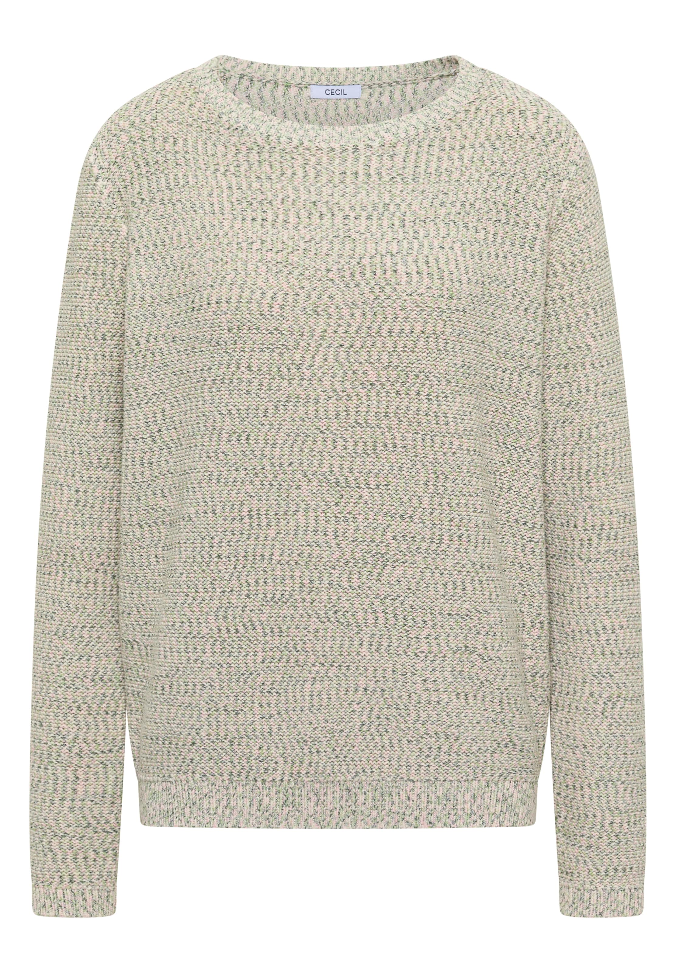 CECIL Pullover 'Space-dye' in Grün: Vorderseite