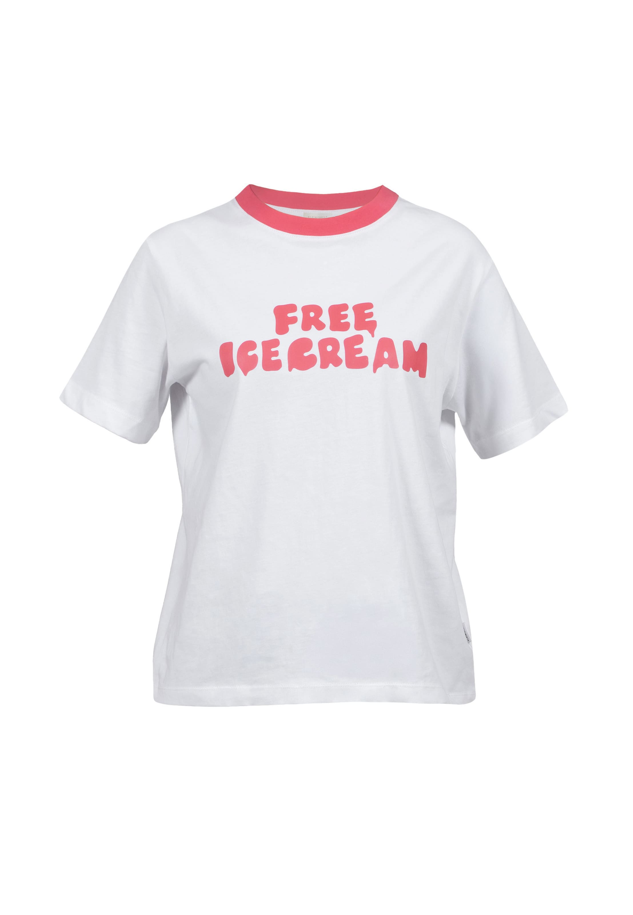 T-shirt 'Free Ice Cream' Kleinigkeit en blanc : devant