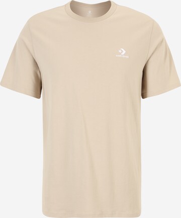 T-Shirt fonctionnel CONVERSE en beige : devant