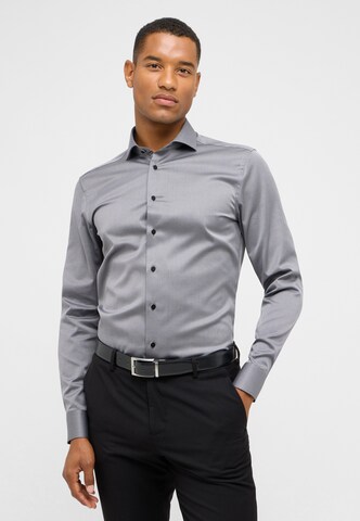 ETERNA Slim fit Business Shirt in Grey: front
