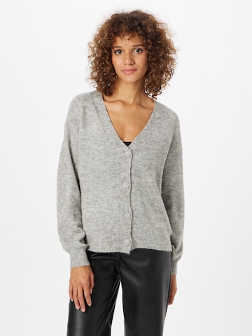 ICHI Knit cardigan 'Kamara' in Grey: front