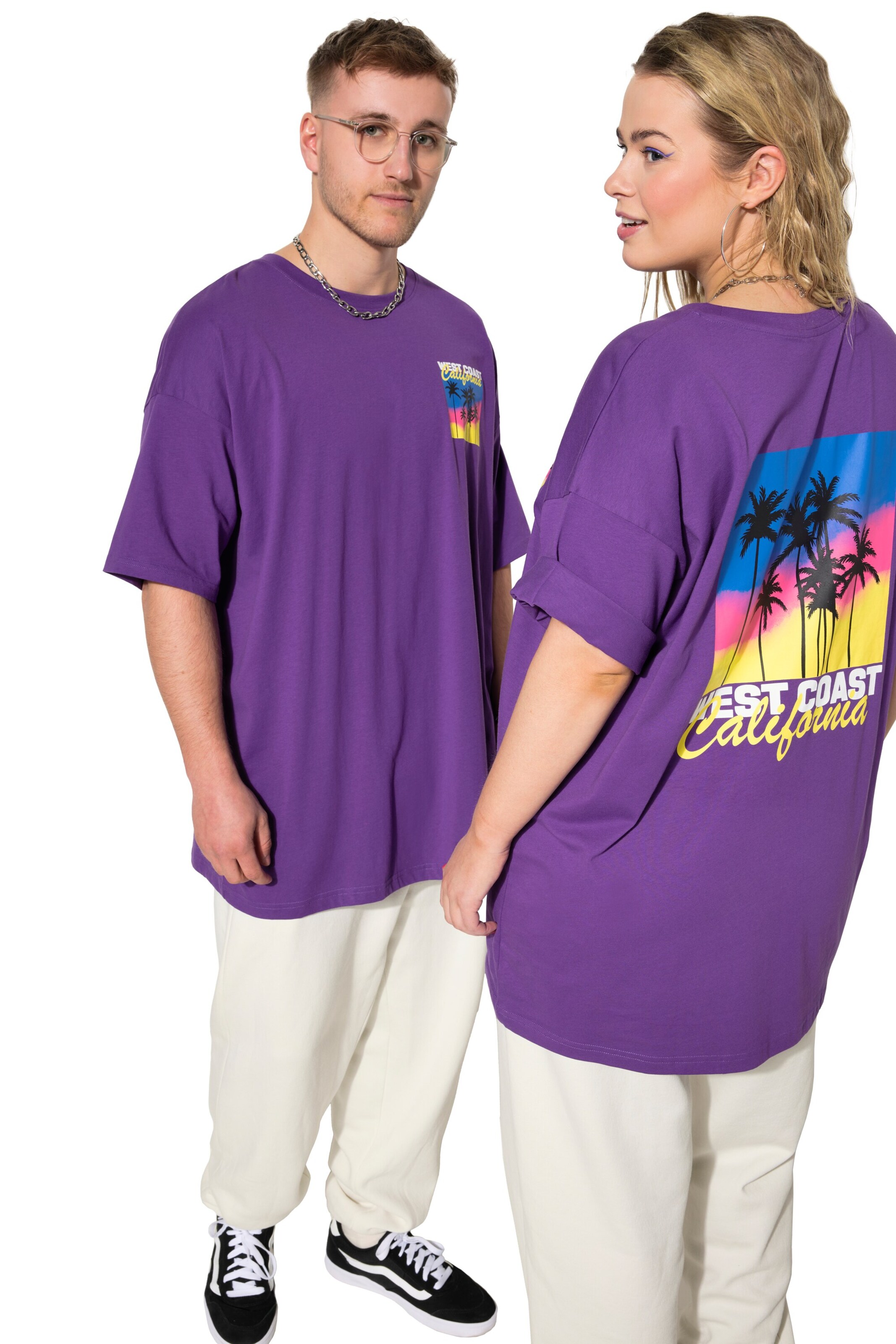 Studio Untold T-Shirt in Lila: Vorderseite