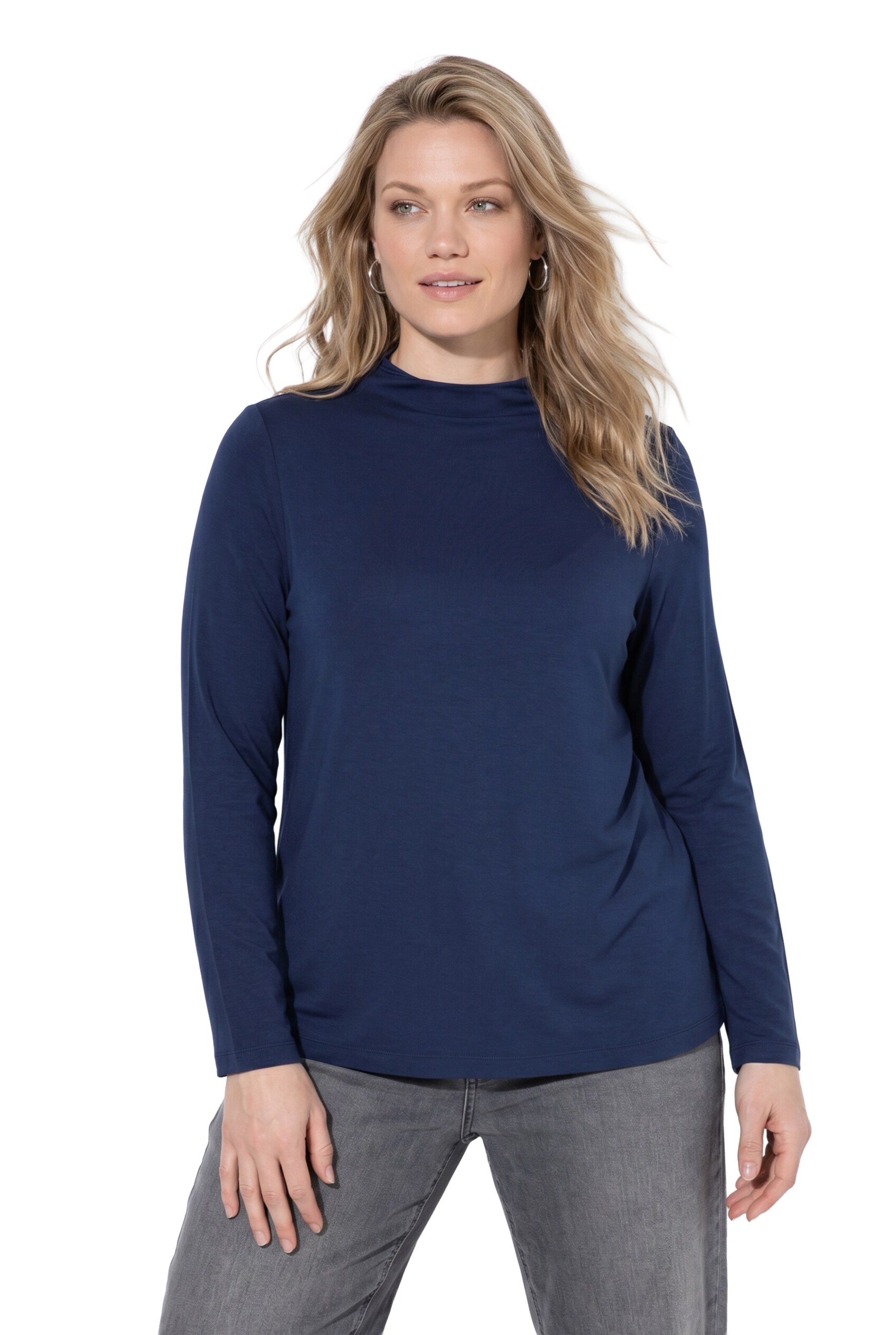 Ulla Popken Shirt in Blau: Vorderseite
