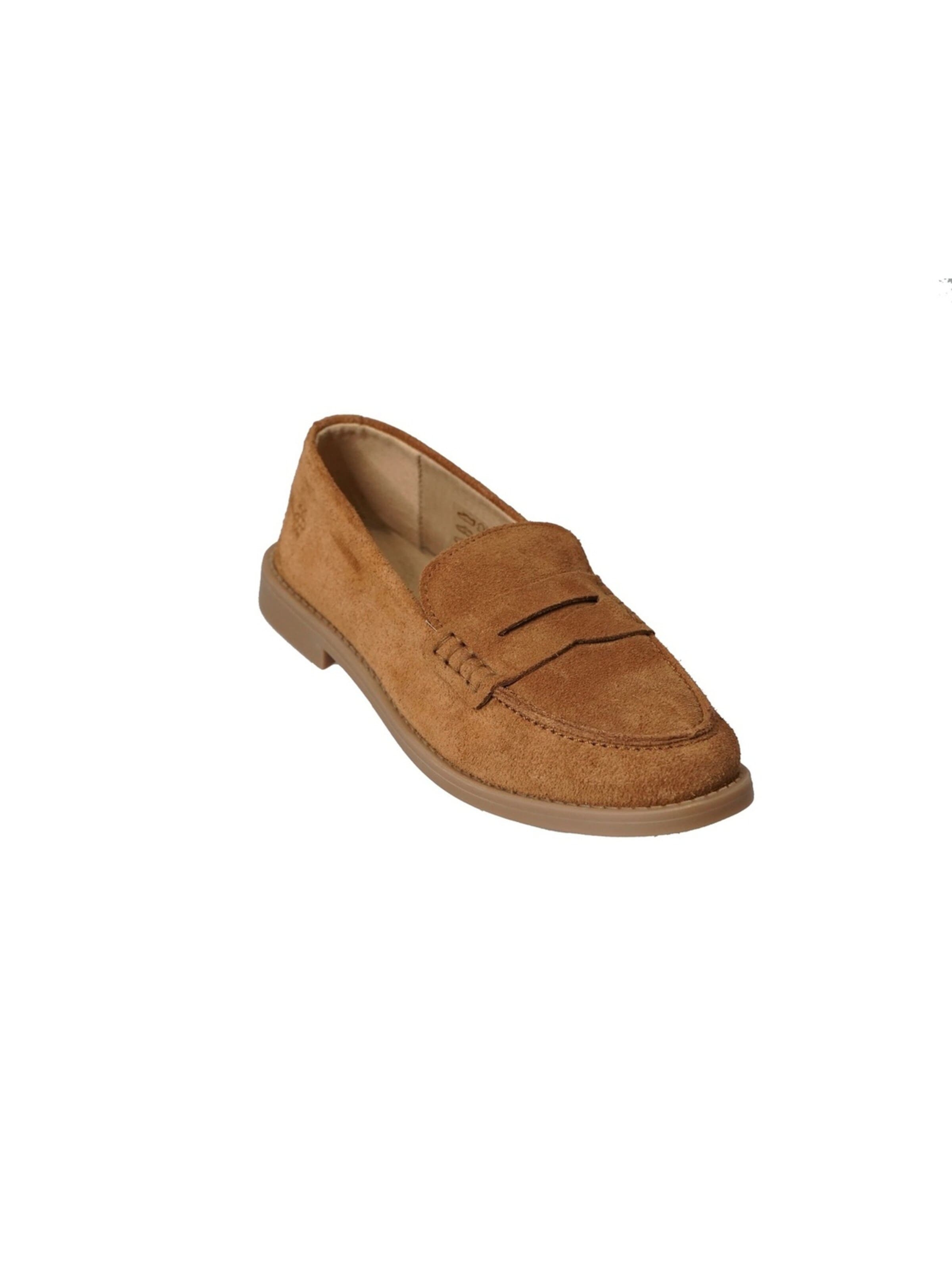 Yoxeone Mocassins 'Sunflower Shoes' in Bruin: voorkant