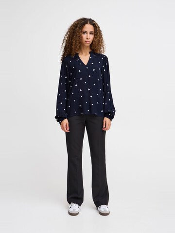ICHI Bluse 'Vera' in Blau: Vorderseite