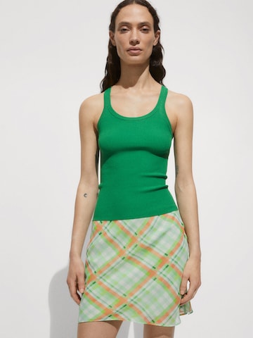 MANGO Knitted top 'RIRI' in Green: front