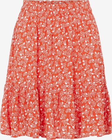 PIECES Skirt 'Rebecca' in Red: front