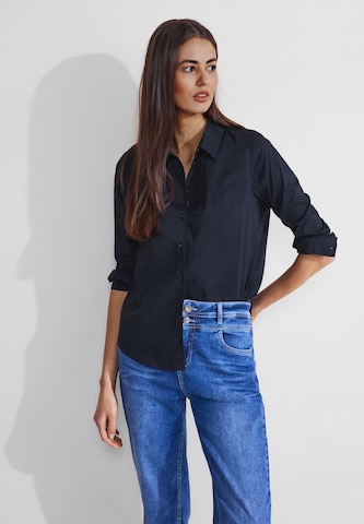 STREET ONE Blouse in Blue: front