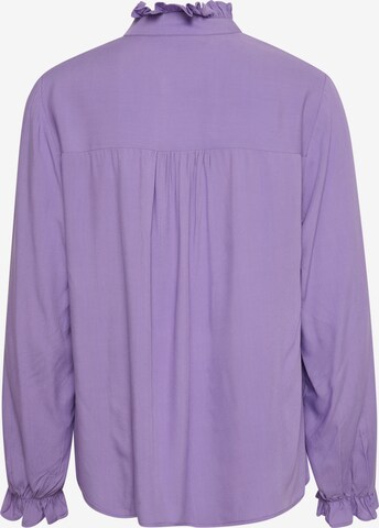 Cream Blouse 'Venea' in Purple