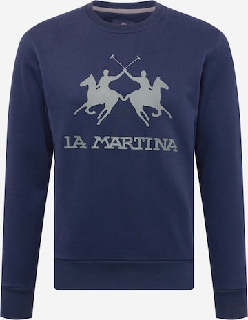 Sweat-shirt La Martina en bleu : devant