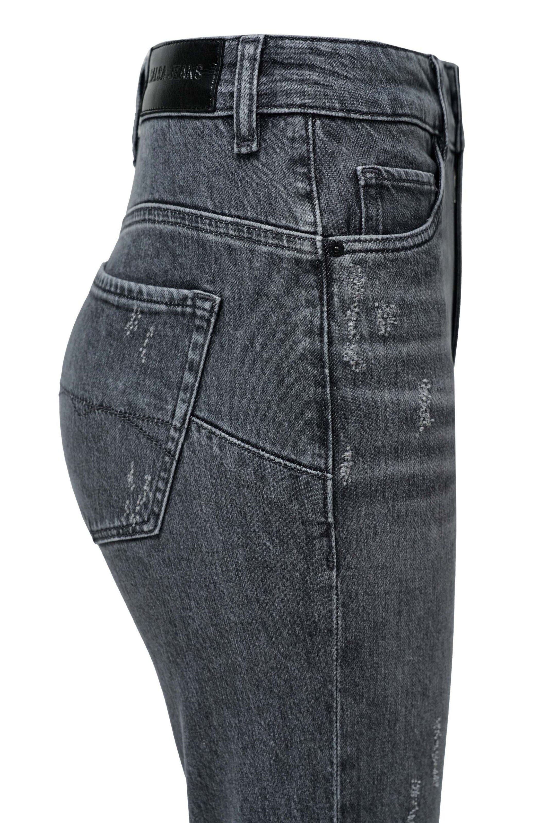 Salsa Jeans Skinny Jeans Faith in Schwarz