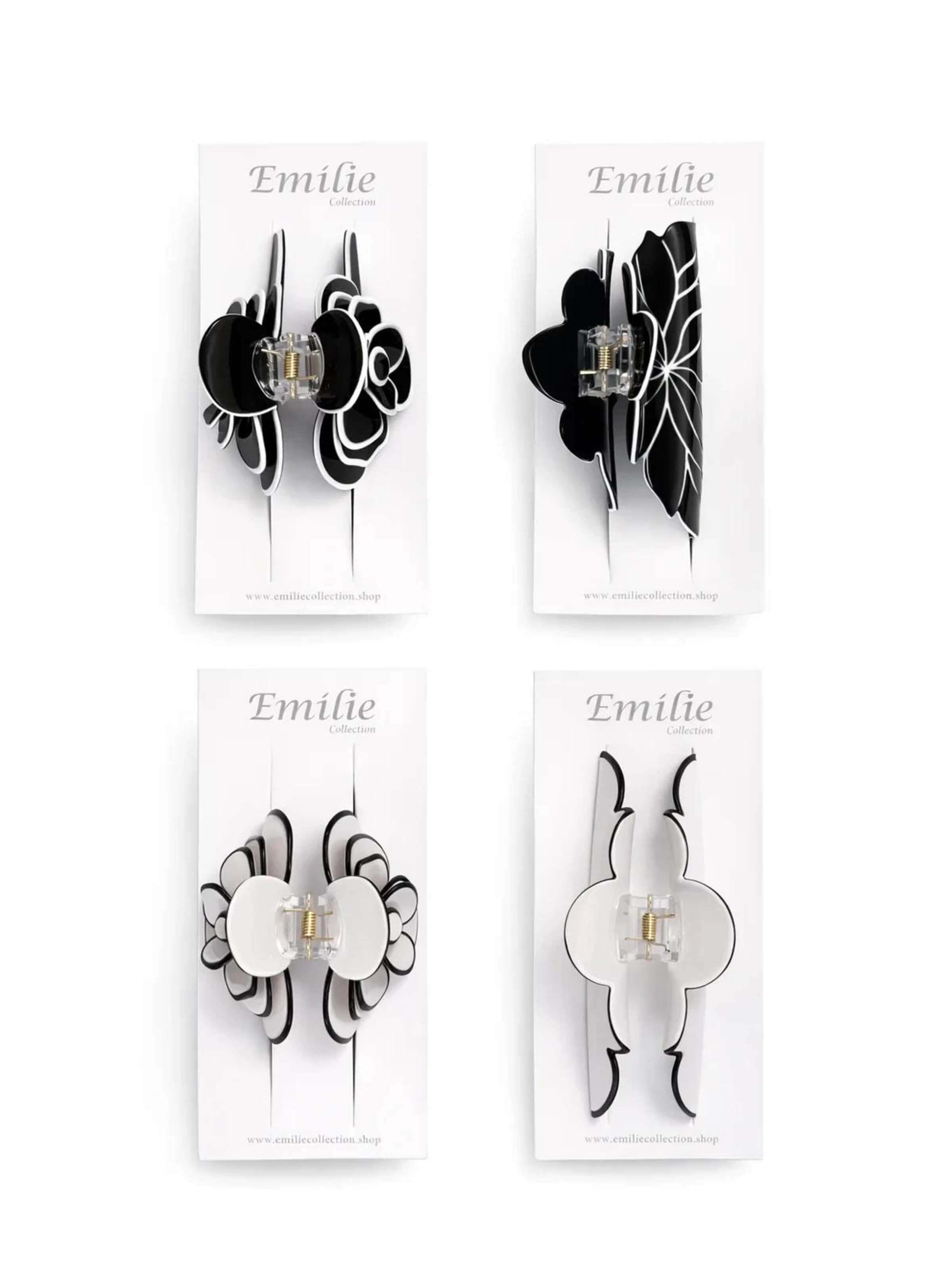 Ornement pour cheveux '4x haarklem' Emilie collection en noir