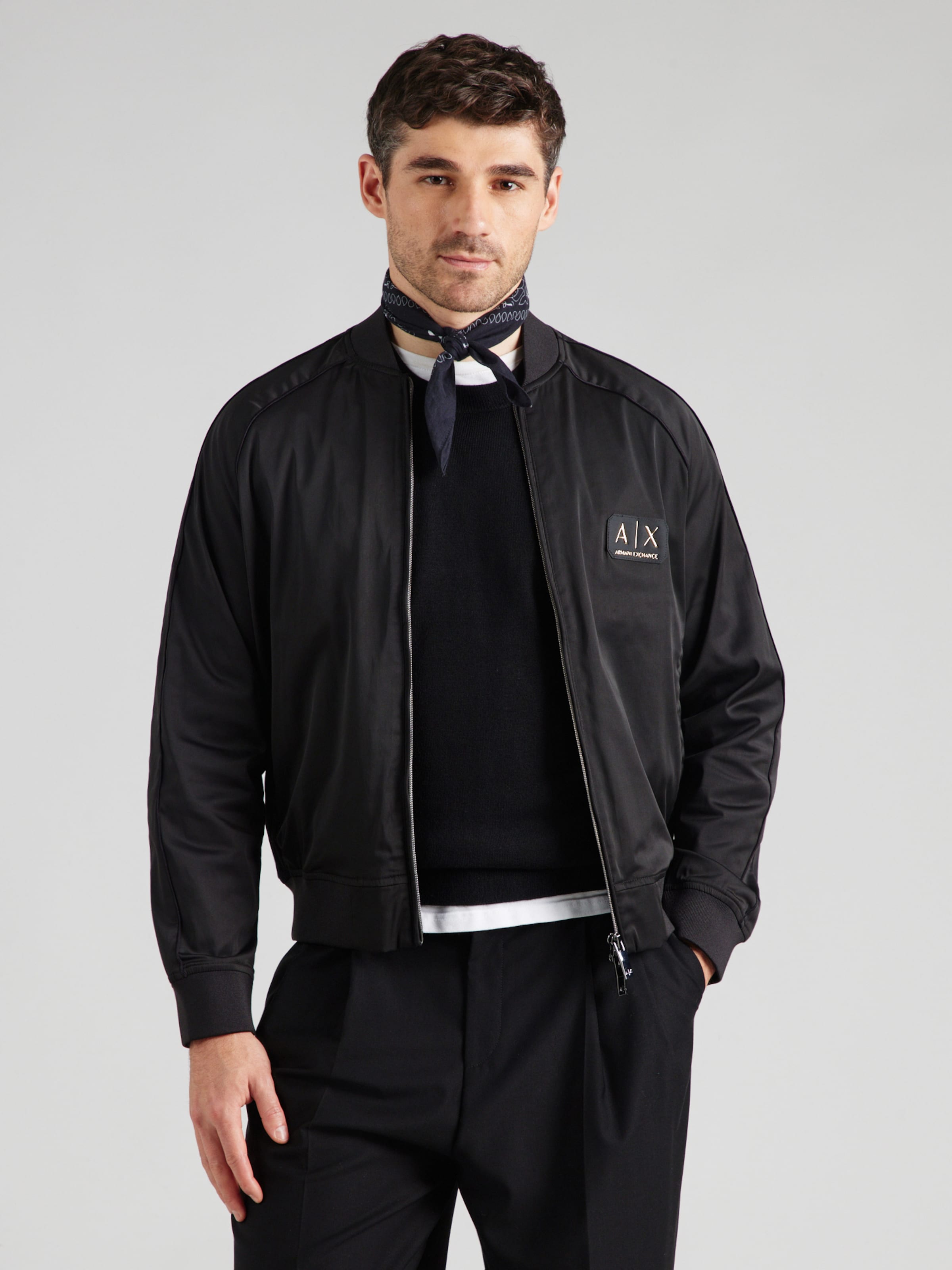 ARMANI EXCHANGE Geacă de primăvară-toamnă pe Negru | ABOUT YOU