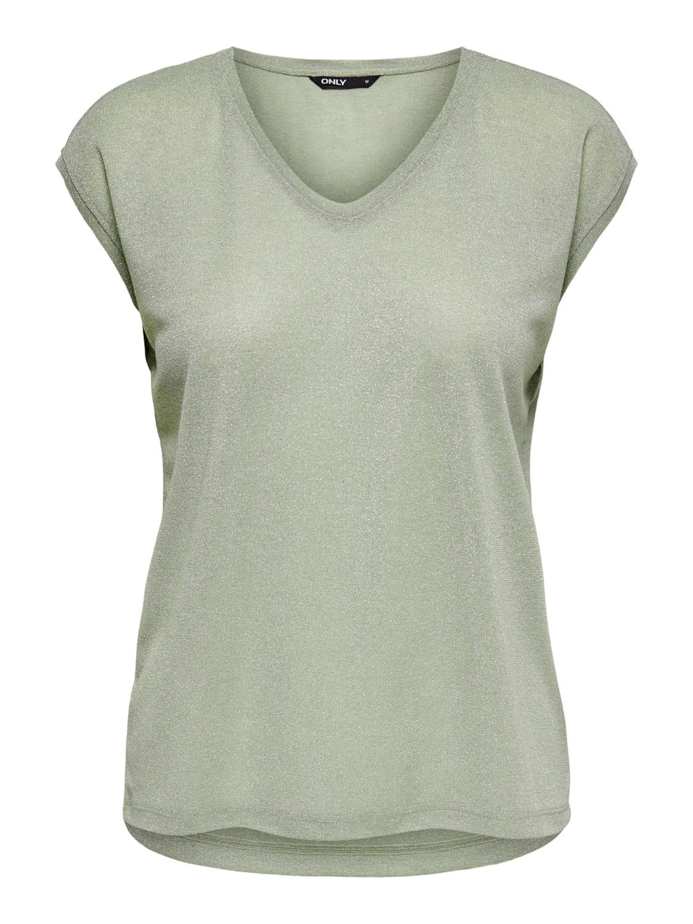 ONLY - Camiseta 'ONLSILVERY' en verde: frente