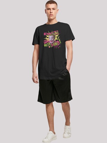 F4NT4STIC Shirt 'Batman TV Series Joker Bang' in Zwart